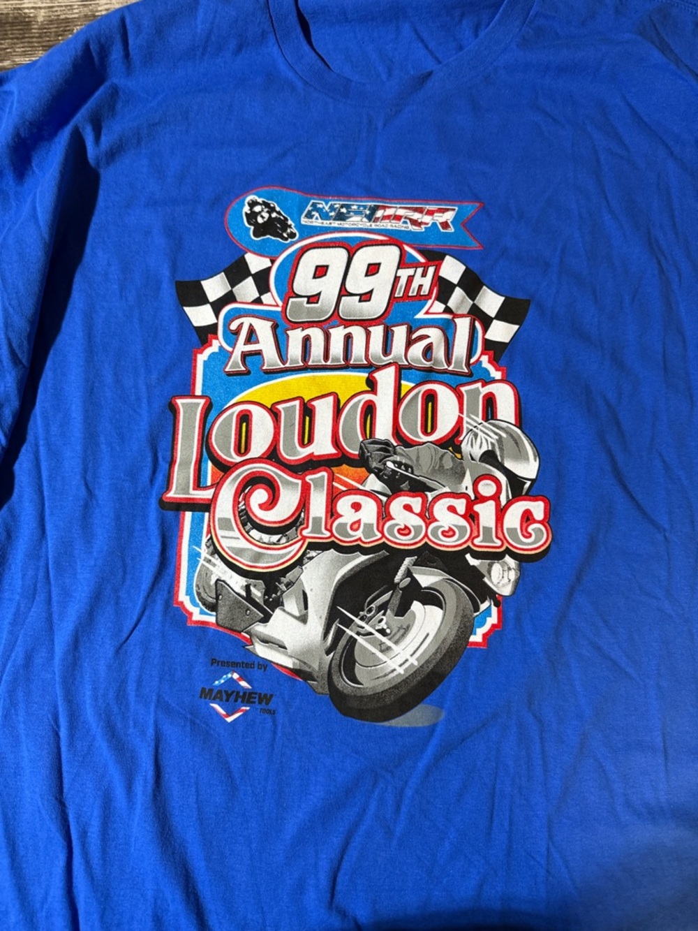 Gildan Loudon Classic Motorcycle Race T-Shirt NWOT